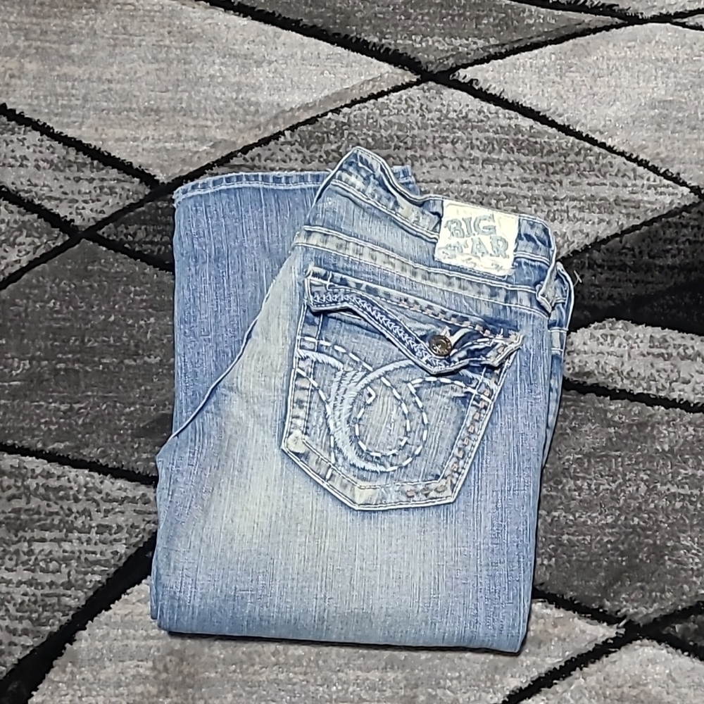 BIG STAR SWEET ULTRA- LOW-RISE CROP DENIM JEAN